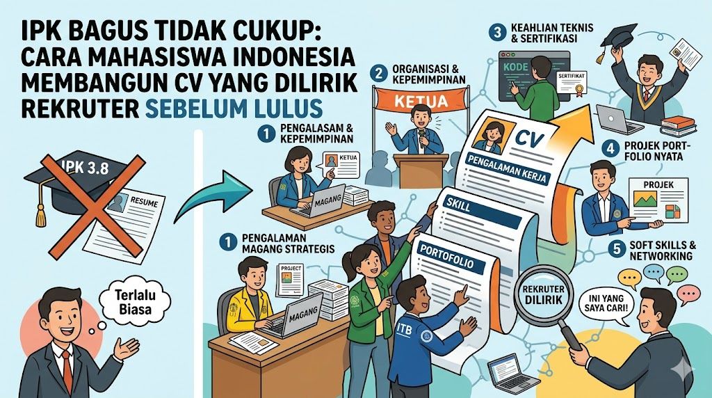 IPK Bagus Tidak Cukup: Cara Mahasiswa Indonesia Membangun CV yang Dilirik Rekruter Sebelum Lulus - Gambar 1